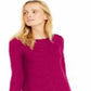 Alfani Women's Ribbed Snap Detail Sweater Pink Size XX-Large