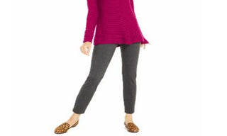 Alfani Women's Ribbed Snap Detail Sweater Pink Size XX-Large