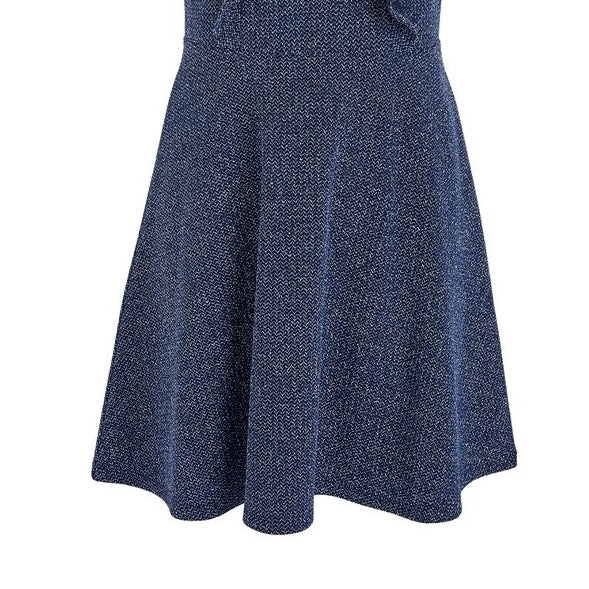 Epic Threads Big Girls Metallic-Knit Flutter Dress Blue Size Medium