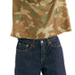Free People Women's Clarity Camo T-Shirt Green Size X-Small