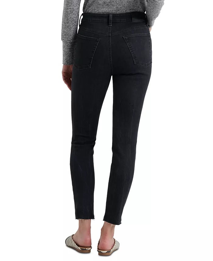 Lucky Brand Women's Bridgette Button-Fly Skinny Jeans Black Size 26