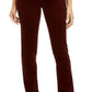 Charter Club Women's Lexington Tummy Control Straight Leg Jeans Red Size 16