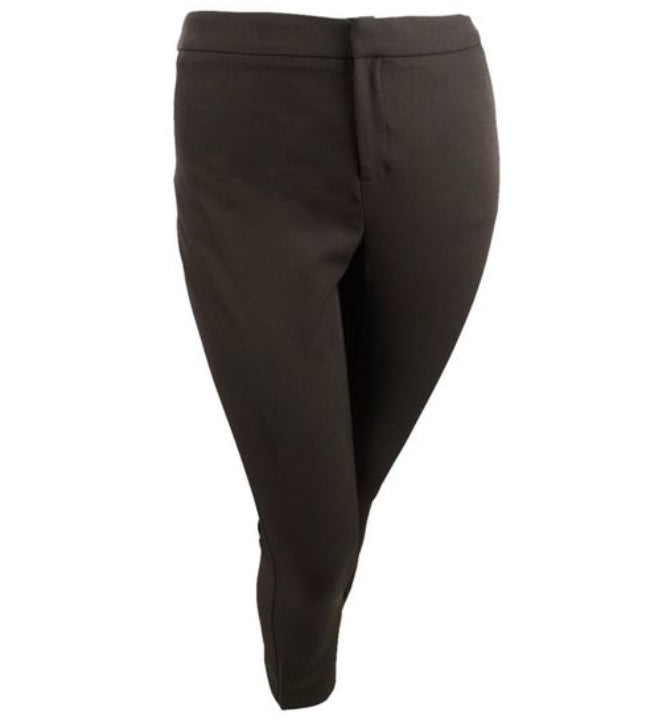 INC International Concepts Women's Cropped Straight Leg Pants Brown Size 8