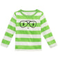 First Impressions Toddler Boy's Striped Face Print Cotton T-Shirt Green Size 3T