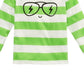 First Impressions Toddler Boy's Striped Face Print Cotton T-Shirt Green Size 3T