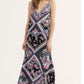 Free People Women's Stevie Print Maxi Dress Size Black Size X-Small