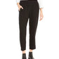 Eileen Fisher Women's Petite Tapered Ankle Pants Black Size Medium