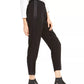 Eileen Fisher Women's Petite Tapered Ankle Pants Black Size Medium