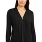 Alfani Women's Petite Ribbed Cardigan Black Size Petite