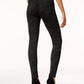 Style & Co Women's Petite Printed Seam-Front Leggings Charcoal Size PP-
