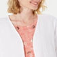 Style & Co Women's Cotton Tassel Trim Kimono Top White Size Medium