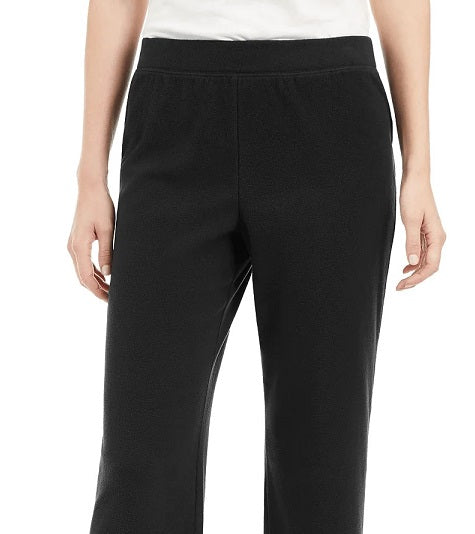 Karen Scott Women's Fleece Sweatpants Black Size L