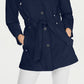 Nautica Women's Belted Raincoat Blue Size X-Small