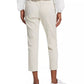 Theory Women's Crop Moleskin Pants Ivory White Size 10