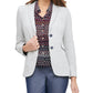 Tommy Hilfiger Women's Suit Separate Business Blazer Gray Size 16