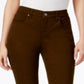 Style & Co Women's Curvy Fit Skinny Fashion Jeans Brown Size 10