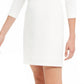 Calvin Klein Women's Puff Shoulder Dress White Size 12
