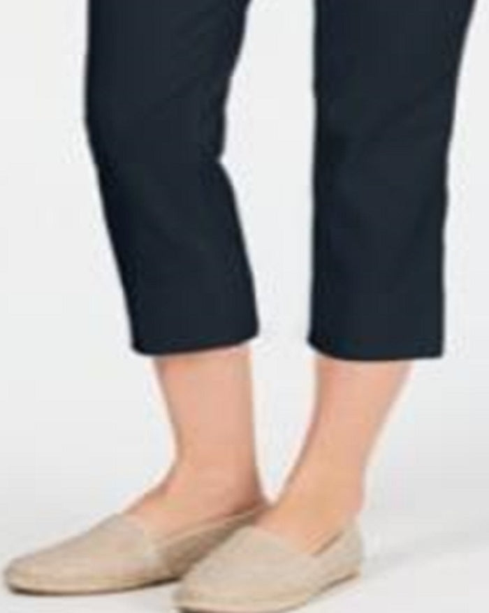 Charter Club Women's Pull-on Capri Pants Blue Size 14 Petite