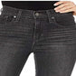 Levi's Women's 724 High Rise Straight Crop Ripped Jeans Black Size 28