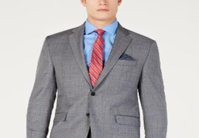 Ralph Lauren Men's Classic Fit  Stretch Suit Jacket Gray Size 42 S