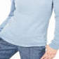 Charter Club Women's Crew Neck Cashmere Sweater Blue Size Large