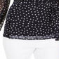 Charter Club Women's Dotted Wrap Top Blue Size Small