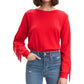 Levi's Women's Fringed Crewneck Sweatshirt Red Size Large