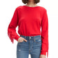 Levi's Women's Fringed Crewneck Sweatshirt Red Size Large