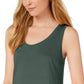 Maison Jules Women's Scoop-Neck Tank Top Green Size XX-Large