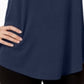 JM Collection Women's Scoop Neck Tank Top Deep Blue Size XS