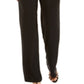 NY Collection Women's Metallic Tie Front Jumpsuit Black Size Petite M