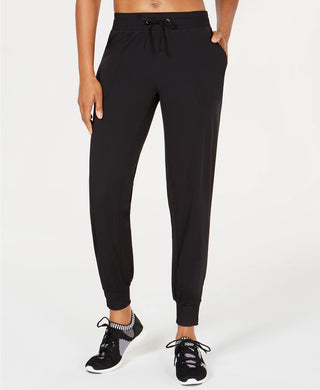 Ideology Women's Recycled Woven Joggers  Black Size X-Large