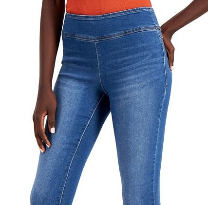 INC International Concepts Women's Pull on Denim Jeggings Blue Size 10