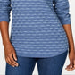 Karen Scott Women's Textured Sweater Blue Size Large