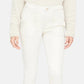 Sanctuary Women's Palmer Cigarette Cotton Blend Chino Pants White Size 31