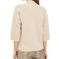 Alfani Women's Petite Scattered Faux-Pearl Sweater Beige Size PL