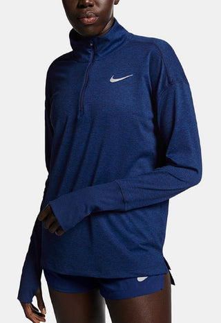Nike Women's Element Half Zip Running Pullover Blue Size Medium