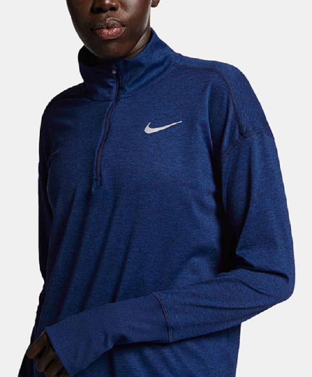 Nike Women's Element Half Zip Running Pullover Blue Size Medium