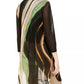 Alfani Women's Petite Printed Tunic Top Green Size PM