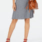 Style & Co Women's Heathered Mini Casual Dress Gray Size X-Large