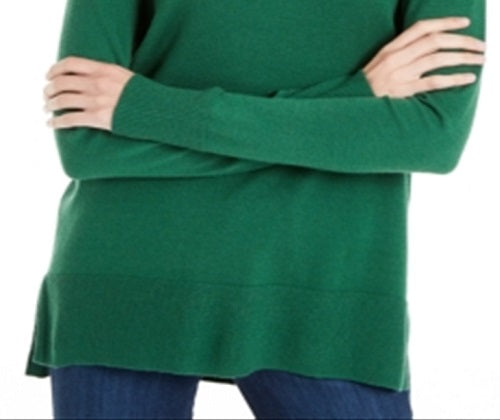 Maison Jules women's V Neck Sweater Green Size XX-Large