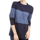 Karen Scott Women's Grace Colorblocked Sweater  Blue Size Large