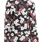 Karen Scott Women's Glitter Vines Henley Top Red Size Small