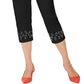 JM Collection Women's Embellished Hem Capri Pants Black Size Small
