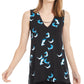Alfani Women's Petite Hardware-Trim Top Navy Size Petite