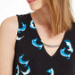 Alfani Women's Petite Hardware-Trim Top Navy Size Petite