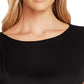 Vince Camuto Women's Extended Shoulder Cinched Waist Blouse Black Size M
