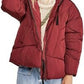 Free People Women's Hailey Hooded Puffer Jacket Red Size Small