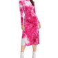 RACHEL Roy Women's Amanda Tie-Dyed Turtleneck Dress Purple Size Medium