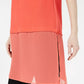 Alfani Women's Petite Layered-Look Tunic  Medium Red Size Petite Small-Medium